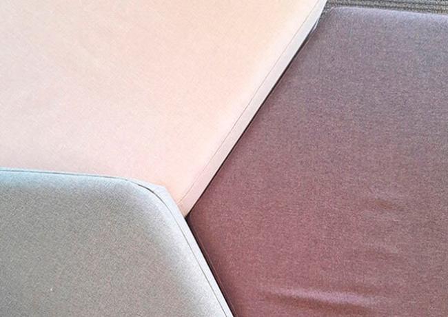Estofados modulares - Materiais